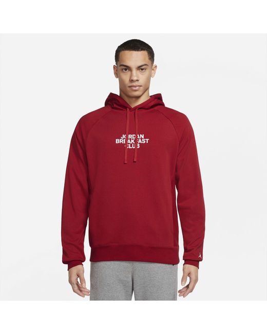 Nike Gfx Fleece Hoodie in Red for Men | Lyst