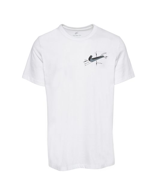 Nike Cotton Swept Wing T-shirt in White/Silver (White) for Men | Lyst
