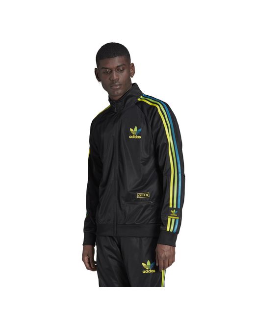 adidas Synthetic Chile 20 Holographic Jacket in Black for Men | Lyst
