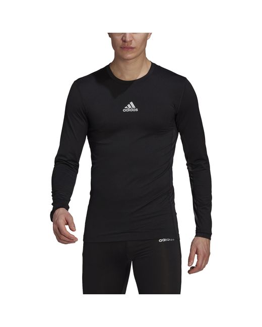 black long sleeve compression top