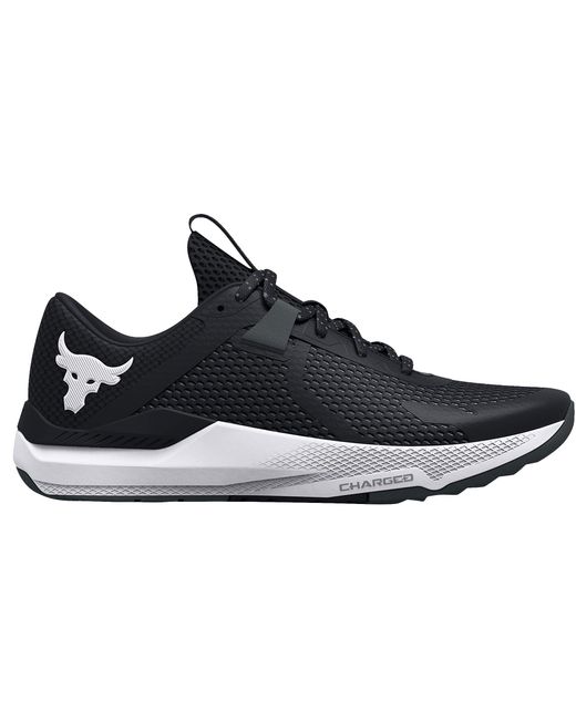 Under Armour Rubber Project Rock Bsr 2 Running Shoes in Black/White