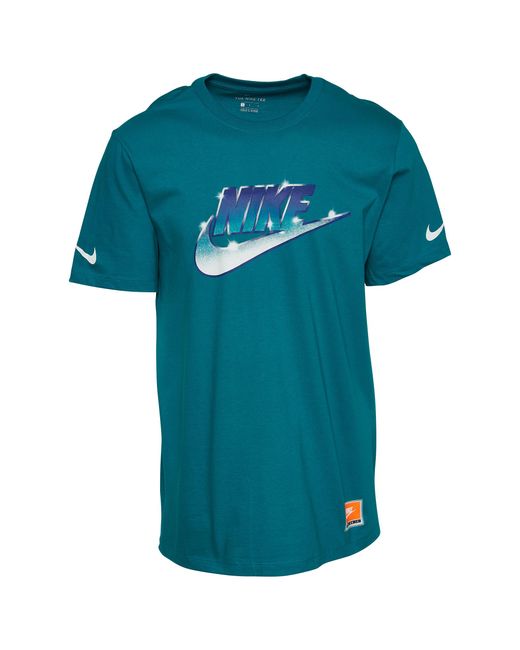 Nike Cotton Futura Shine T-shirt in Blue for Men | Lyst