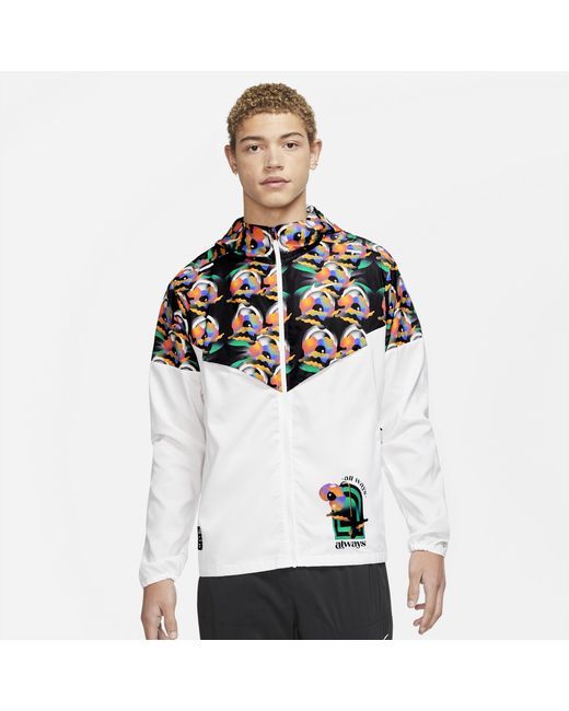Nike Synthetic Repel A.i.r. Windrunner Jacket in White for Men | Lyst