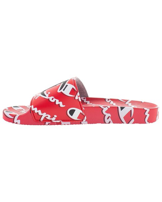 champion men's ipo mega script slides