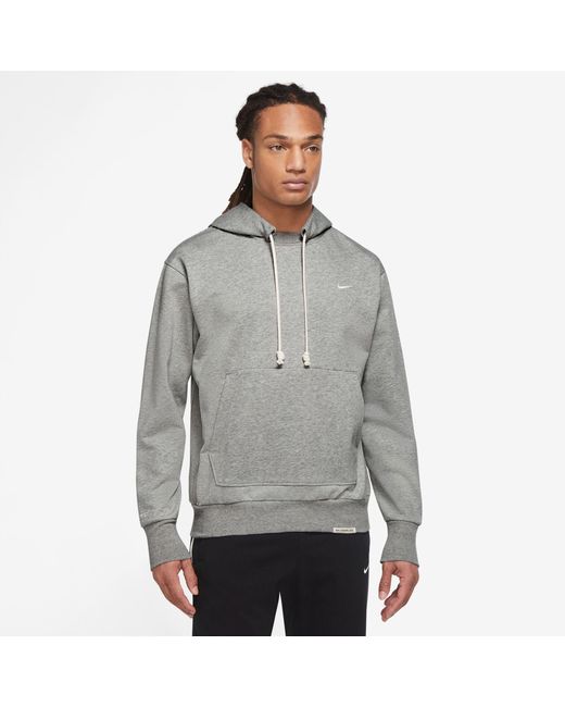 Nike Cotton Drifit Standard Issue Pullover Hoodie in Dark Grey/Pale Ivory (Gray) for Men Lyst
