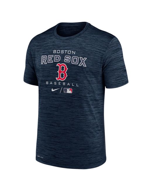 Nike Synthetic Boston Red Sox Red Sox Velocity Practice Performance T ...