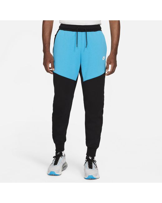 nike tech blue white
