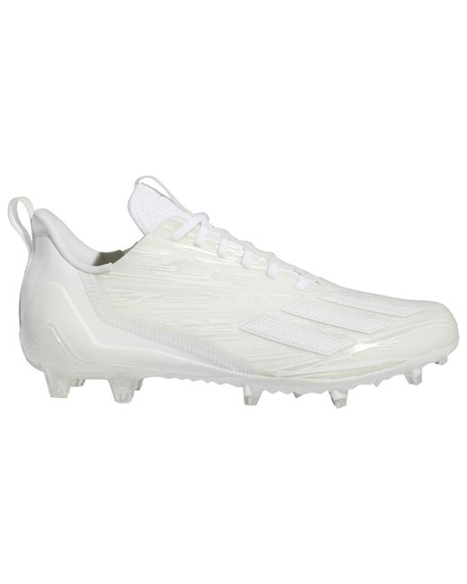adidas Lace Adizero 12.0 Football Shoes in White/White/White (White
