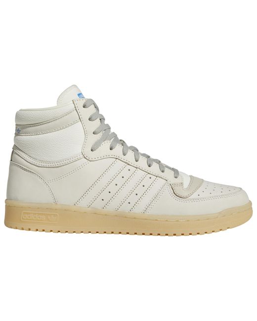 adidas Top Ten Basketball Shoes in Cream/Brown (White) for Men Lyst