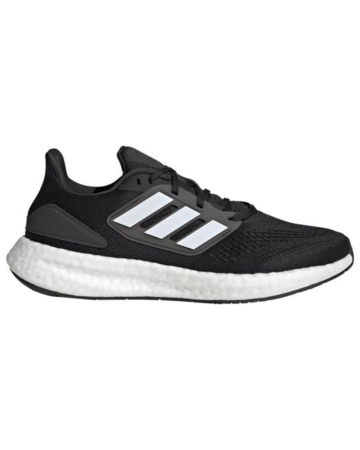 adidas Lace Pureboost 22 - Running Shoes in Black/White/Carbon (Black ...