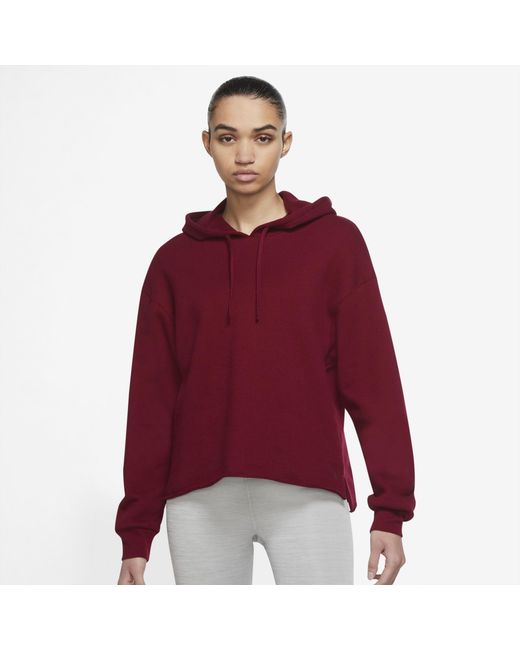 Nike Fleece Plus Tf Cozy Cover-up in Maroon (Red) - Lyst