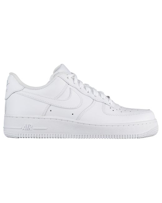 Nike Leather Air Force 1 07 Le Low - Shoes in White/White (White) | Lyst