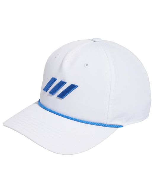 adidas Synthetic 5 Panel Rope Golf Hat in White/Blue (White) Lyst