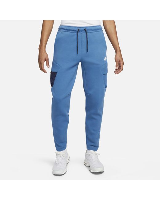 Nike Tech Fleece Utility Pants in Blue/White (Blue) for Men | Lyst