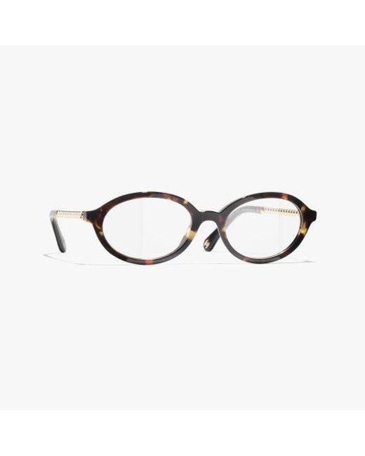 Chanel Multicolor Oval Eyeglasses