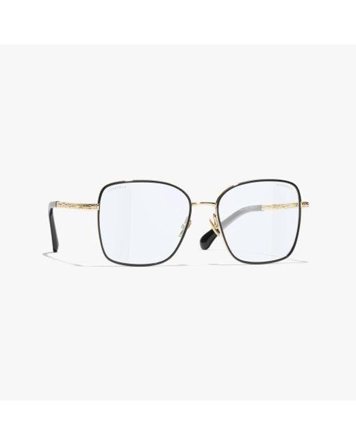 Chanel Metallic Square Light Glasses