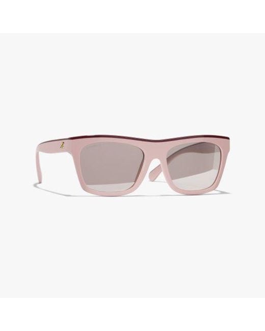 Chanel Pink Square Sunglasses