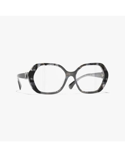 Chanel Metallic Square Eyeglasses