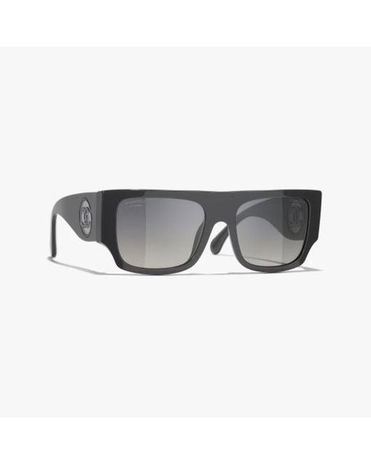 Chanel Gray Square Sunglasses