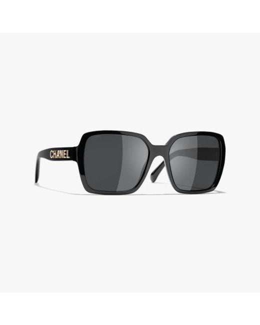 Chanel Black Square Sunglasses