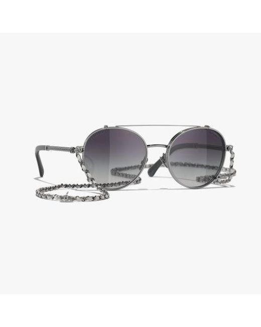 Chanel Multicolor Pilot Sunglasses