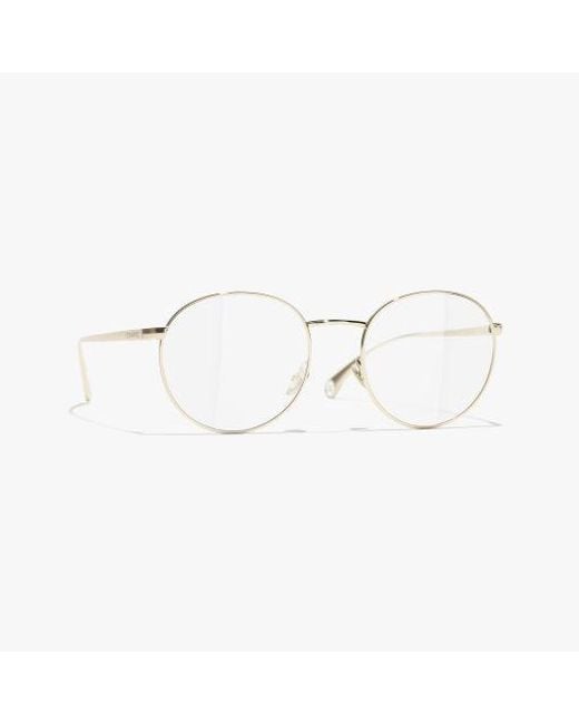Chanel White Oval Eyeglasses
