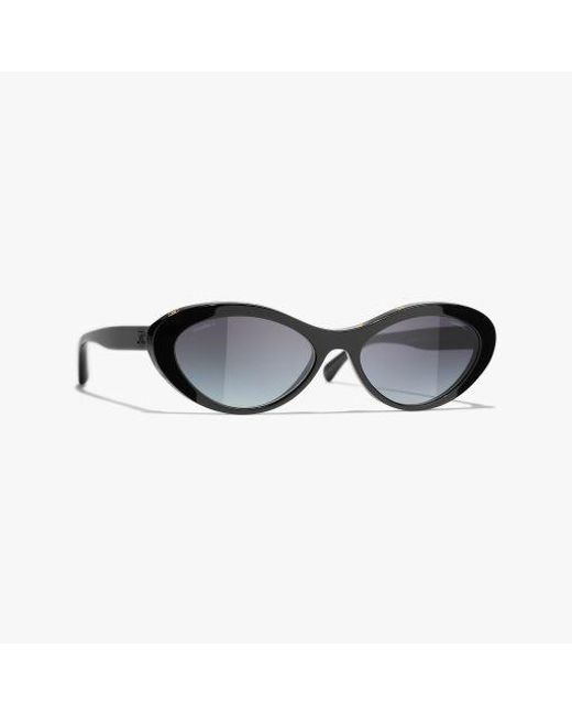 Chanel Multicolor Oval Sunglasses