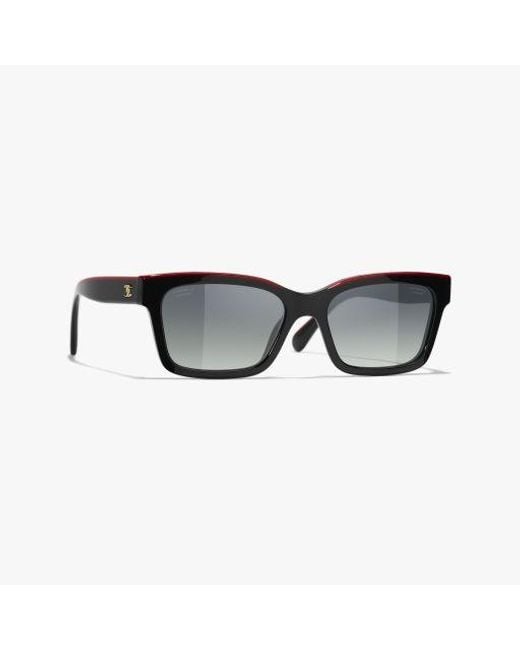 Chanel Black Square Sunglasses