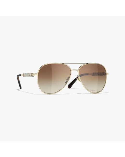 Chanel Multicolor Pilot Sunglasses