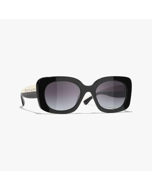 Chanel Black Square Sunglasses