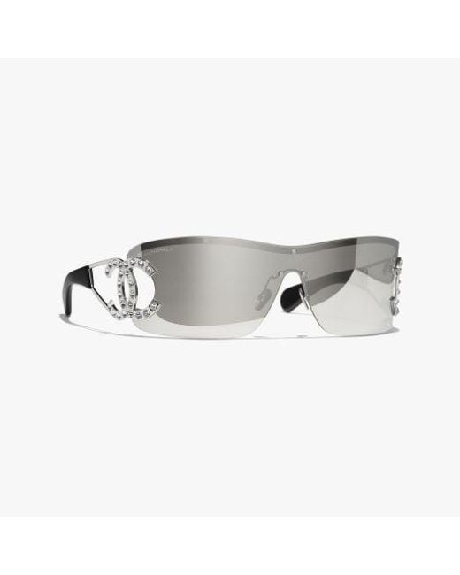 Chanel Metallic Shield Sunglasses