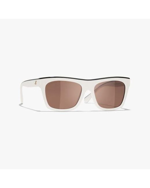 Chanel Brown Square Sunglasses