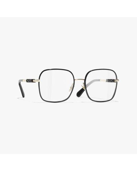 Chanel Metallic Square Eyeglasses