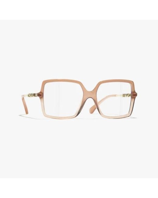 Chanel Metallic Square Eyeglasses