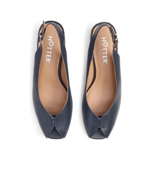 Hotter Blue Studio Court Shoes