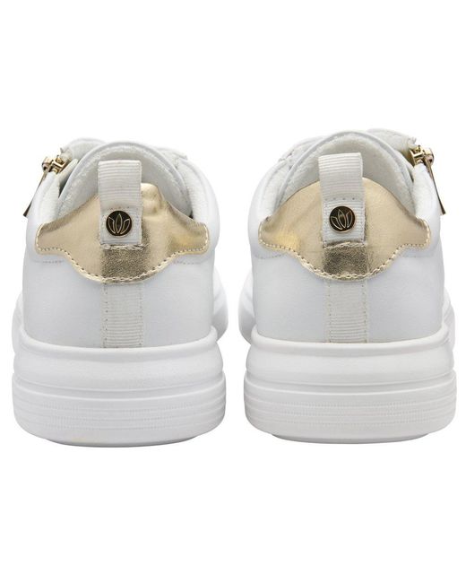 Lotus White Alessia Trainers