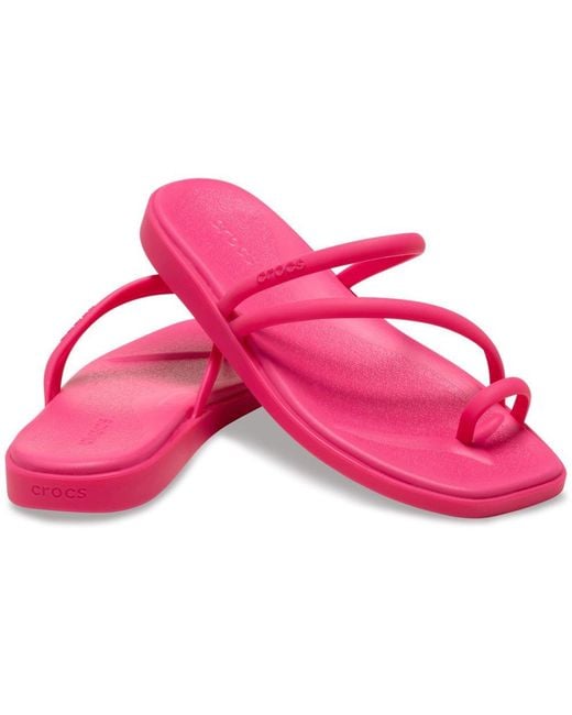 CROCSTM Pink Miami Toe Loop Sandal Dragon Fruit Sandals