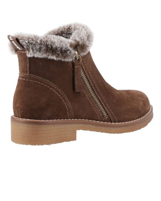 Hush Puppies Brown Marnie Zip Boots