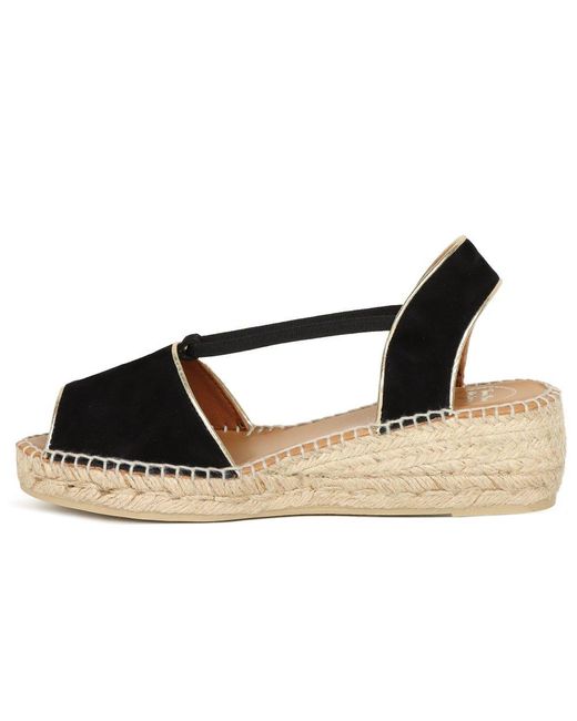 Toni Pons Black Bilda Espadrille Wedge Sandals