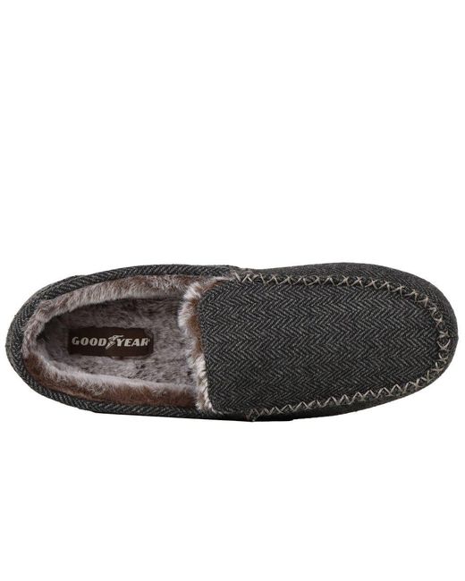 Goodyear Black Hendrix Full Slippers for men