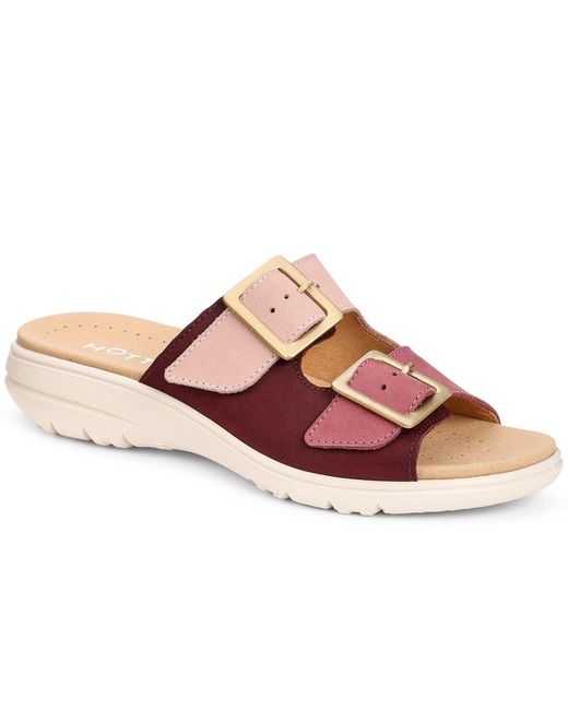 Hotter Pink Sunny Wide Fit Sandals