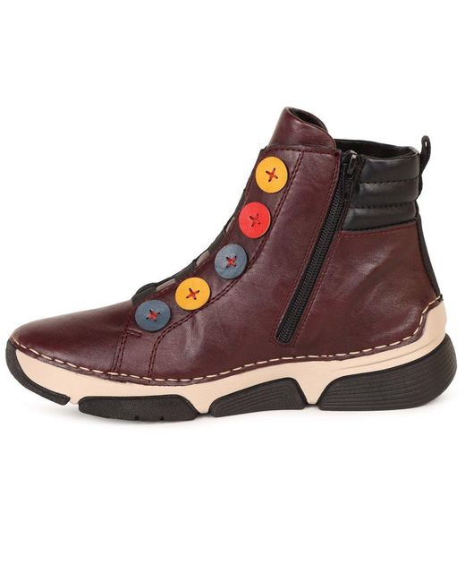 Rieker Brown Settle Ankle Boots