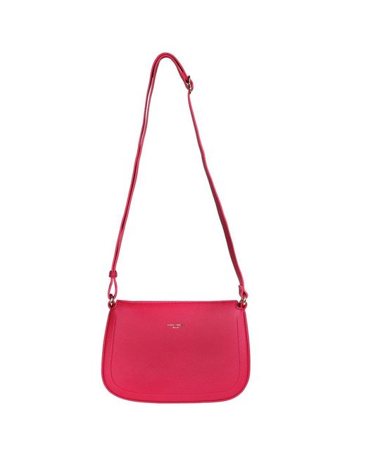 David Jones Red Lizzie Shoulder Bag