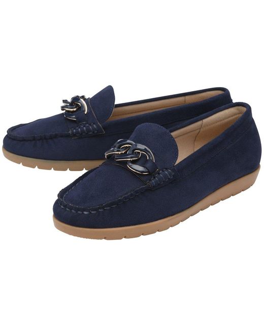 Lotus Blue Coma Loafers
