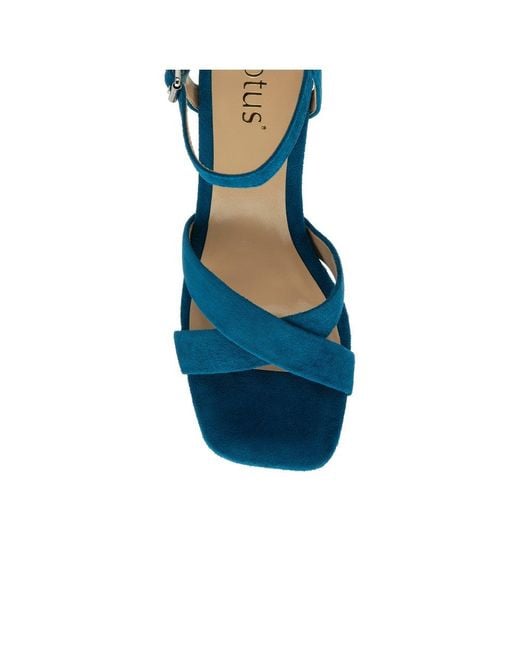 Lotus Blue Fiorella Heeled Sandals