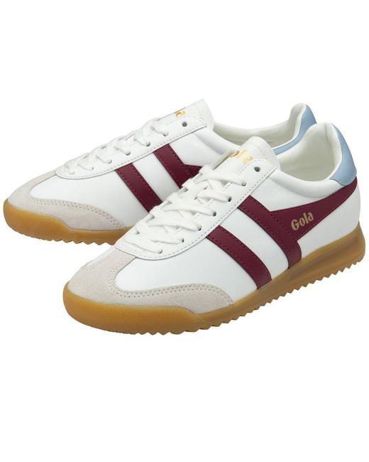 Gola White Torpedo Leather Trainers