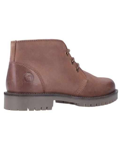 Cotswold Brown Stroud Lace Up Boots for men