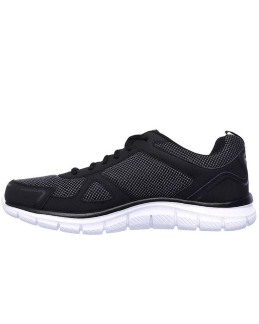Skechers Black Track Bucolo Sports Shoes Size: 6, for men