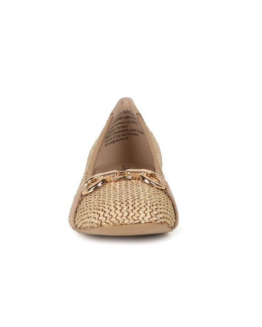 Caprice Natural Tour Ballet Pumps