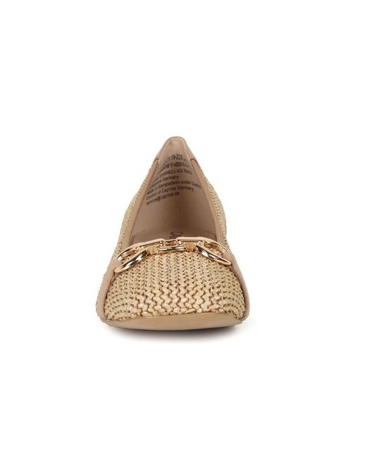 Caprice Natural Tour Ballet Pumps